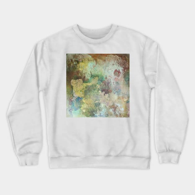 background, color, acrylic, abstract, colorful, watercolor, modern, pattern, graphic, paragon, masked Crewneck Sweatshirt by NJORDUR